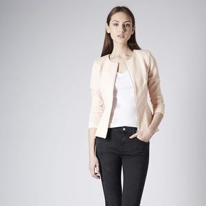 TOPSHOP Tall Slim Peplum Jacket